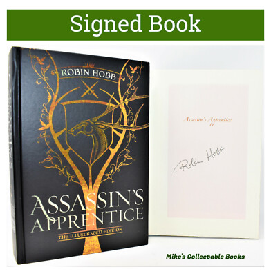 !SIGNED! Assassin's Apprentice Illustrated Ed Farseer Book Robin Hobb NEW