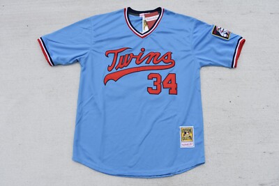 New! Kirby Puckett Minnesota Twins Baby Blue Baseball Jersey Men's