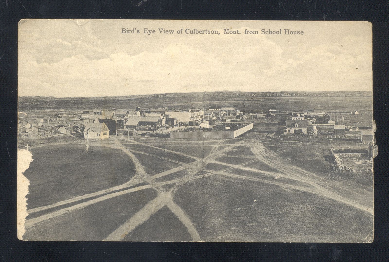 CULBERTSON MONTANA DOWNTOWN BIRDSEYE VIEW VINTAGE POSTCARD 1906 eBay