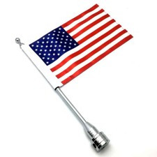 Motorrad American USA Flagge Fahne Fahnenmast Dekoration Universal Für Harley #P