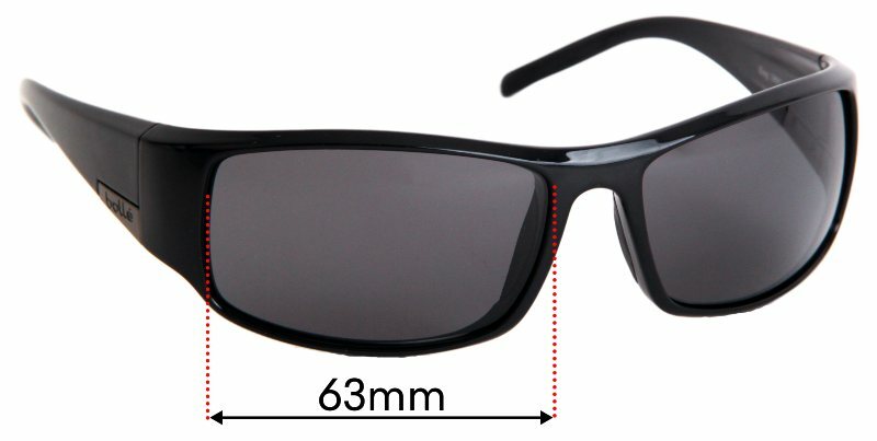 SFx Replacement Sunglass Lenses fits Bolle King 63mm Wide x 39mm