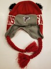 Kids Atlanta Falcon Red White and Grey Beanie with Ears Tasles — photo 1