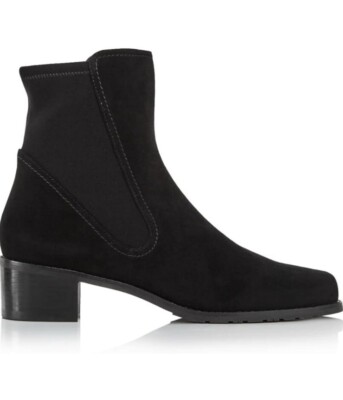 STUART WEITZMAN Womens Lynelle Booties Black Suede Size 8