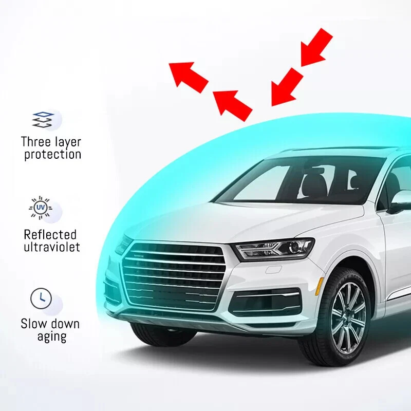 Полный автомобильный чехол для улицы водонепроницаемый защита от солнца ультрафиолета всепогодная защита для Ford Mustang - Изображение 4 из 4