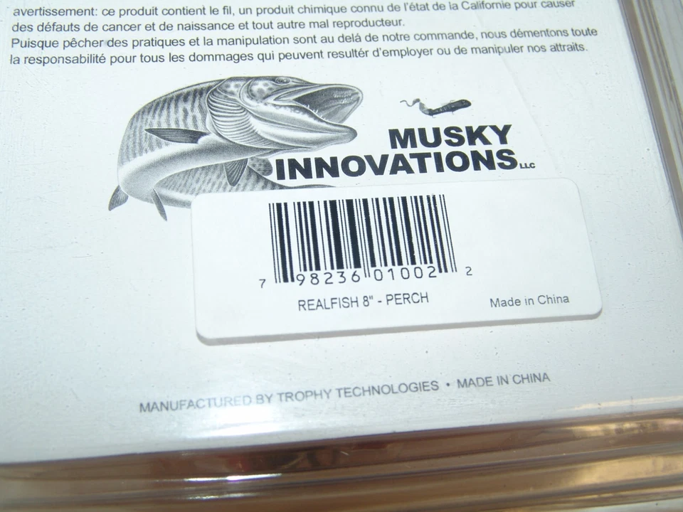 Musky Innovation Realfish Perch - neu - nie benutzt - Bild 2 von 3