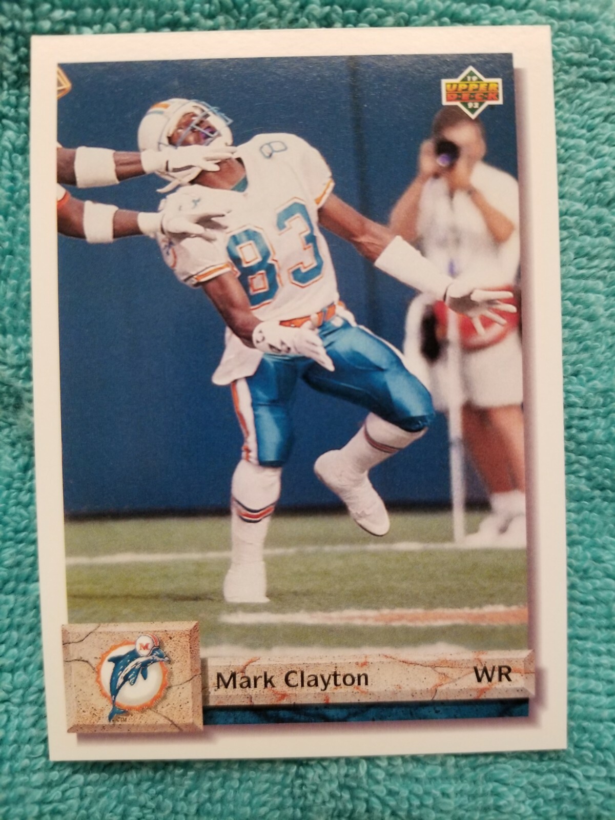 1992 UPPER DECK MARK CLAYTON #159 MIAMI DOLPHINS 