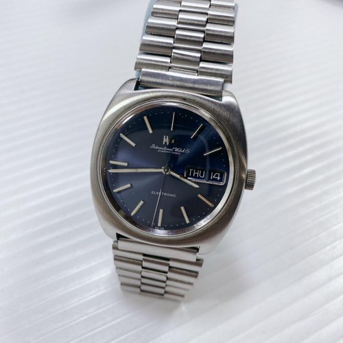 IWC Electronic Inter Tuning Fork Type Vintage Watch Silver Working