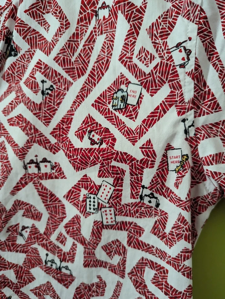 Camisa de algodón Elly para niños cuello mandarín Disney Alicia en el país de las maravillas edades 10-12 Foto 3 de 4