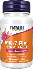 Supplements, MK-7 plus with K1 MK-4, Supports Bone Health , 90 Veg Capsules