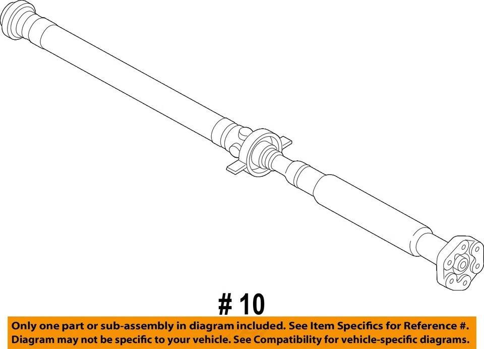 BMW 428I 2015 OEM eje de transmisión trasero 2,0 L automático Foto 4 de 4
