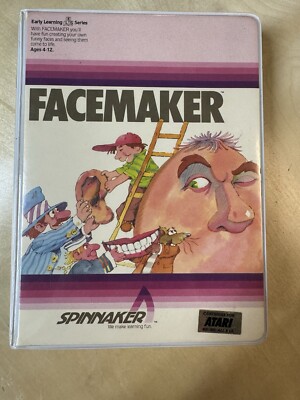 Spinnaker FaceMaker Video Game Cartridge - Atari 400/800/XL XE - Nice