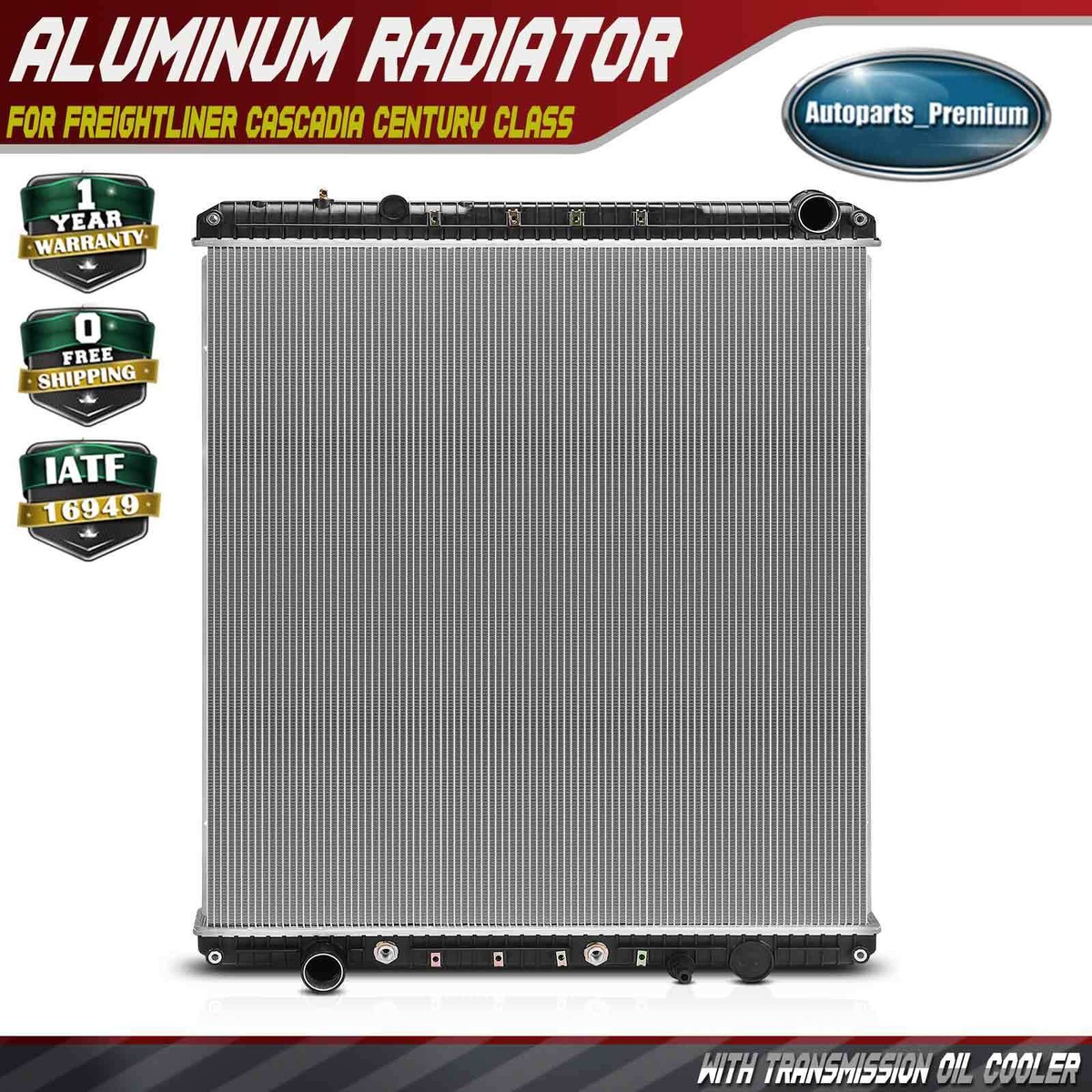 Radiator with Transmission Oil Cooler for Freightliner Cascadia