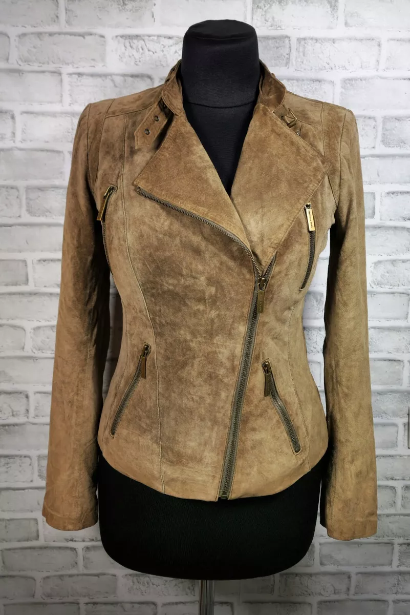 Michael kors asymmetrical clearance leather jacket