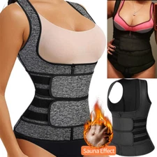 Fajas Reductoras Colombianas Neoprene Sweat Vest Abdomen Sauna Workout Shaper