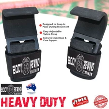 WEIGHT LIFTING POWER HOOKS POWER GRIPS WRIST SUPPORT WEIGHTLIFTING BAR STRAPS