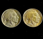 Buffalo Nickels 1937 & 1938 D *BETTER UNCIRCULATED* Clean Strike.