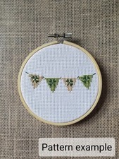 Counted Cross Stitch Shamrock Banner Pattern