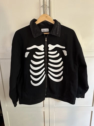 Ryoko Rain Black Bones Jacket Men’s Size Small - product listing photo