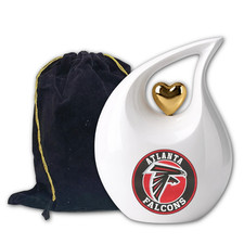 Atlanta Falcons Cremation Urn for Human Ashes Teardrop Adult Keepsake 200 Cu In