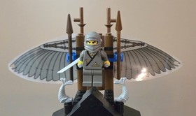 LEGO Ninja # 6093 - Flying Ninja Fortress - 100% complete - mint condition