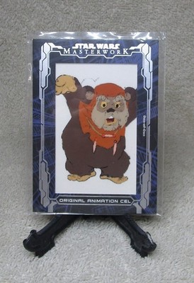 1/1 2017 Topps Star Wars Masterwork EWOK One of One Original Animation Cell Card