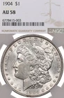 1904 $1 NGC AU58 Morgan Silver Dollar