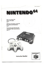 OFFICIAL Nintendo 64 System Manual N64 Consol...