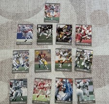 Fleer Ultra NFL Football Trading Card Lot 13  1991 Joe Montana Peete Marinovich