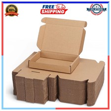 50 Pack Small Shipping Boxes 6x4x1 Inch Brown Mailing Boxes