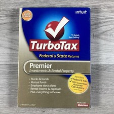 Intuit TurboTax Premier 2009: Federal State, Investments Rental Property