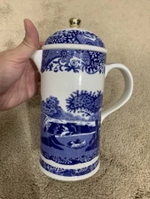 Spode Blue Italian 28 Oz Cafetiere (Coffee French Press), Porcelain