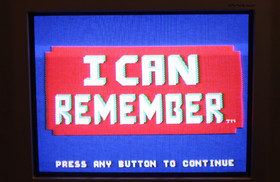 Fisher Price I Can Remember (Nintendo NES, 1990) Authentic - TESTED & Working !