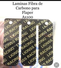 2 X Suzuki AX100 fibra de carbono caña pétalo(" (2 Flaper Fibra De Carbono)