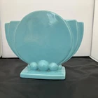 Vintage Royal Haeger Art Deco Design Turquoise