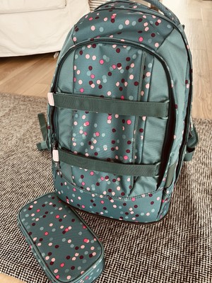 Satch happy confetti Schulrucksack Ranzen mit Schlampermäppchen Neu