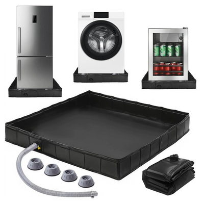 #ad #ad Foldable Washing Machine Drain Pan with Drain Pipe amp; 4 Anti Vibration Pads 3... $38.56