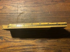 Vintage Millers Falls MF 160 Zig Zag Rule 72" Wooden Brass Collectible USA