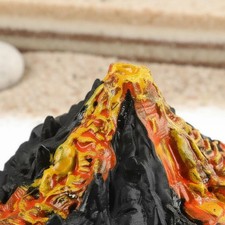 Conjunto Modelo Volcano Diseño Realista Modelo Magma en Erupción Larga Duración Suave