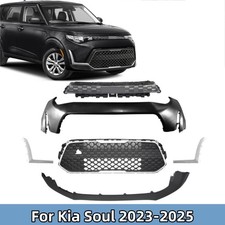 For 2023 2024 2025 Kia Soul Front Bumper Cover Kit W Grille Molding Trim 6pcs