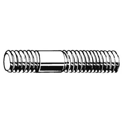 Double-End Threaded Stud, M24-3Mm Thread To M24-3Mm Thread, 120 Mm, Steel,
