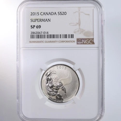 2015 Superman S$20 Canada NGC Certified SP 69