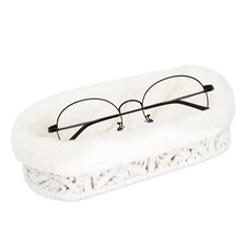 Glasses Holder,Anti-scratch Plush Lined Eyeglass Holder Stand for Beige