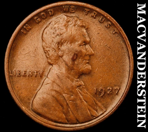 1927 Lincoln Wheat Cent- Extra Fine Better Date #i7151