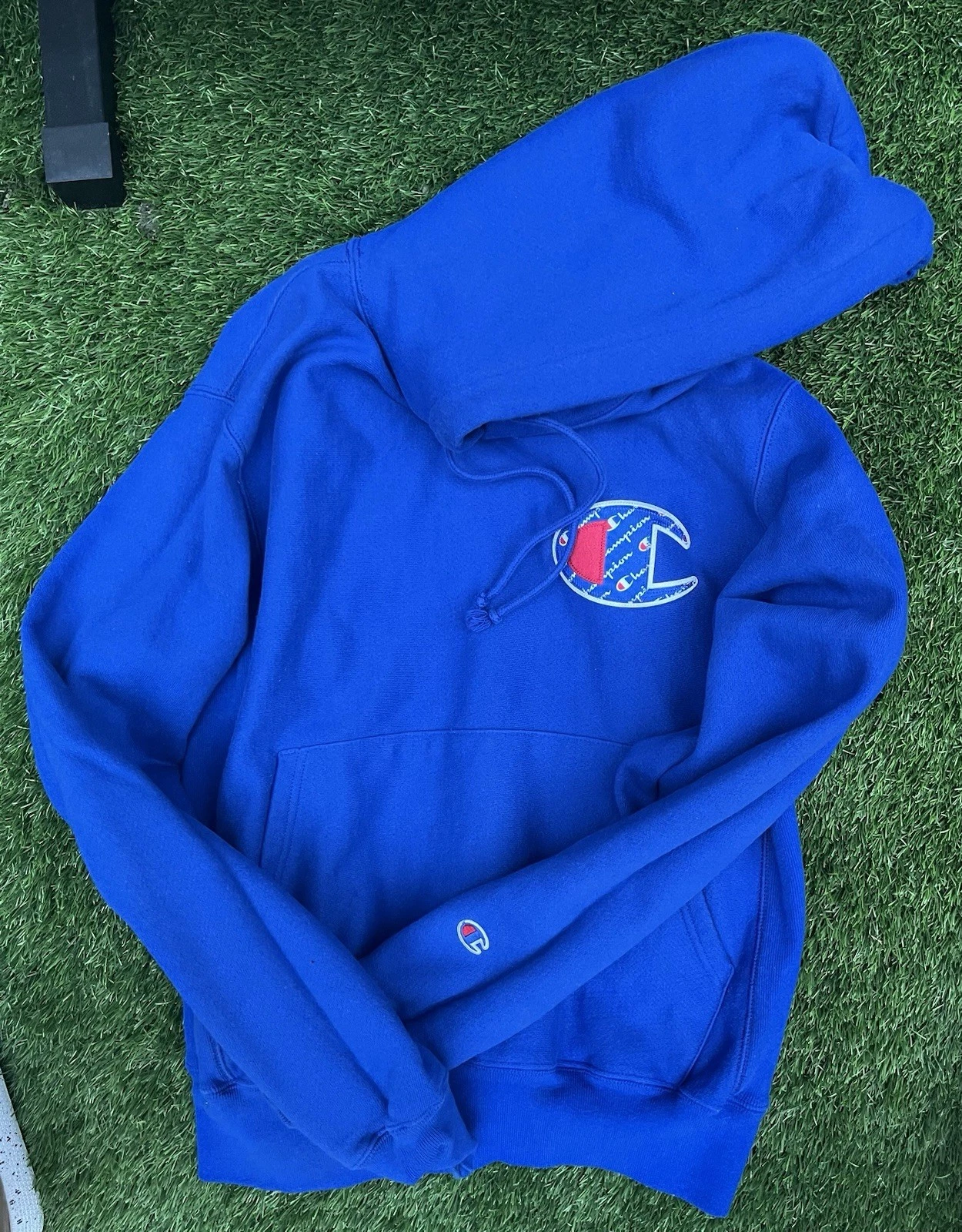 Champion Blue Hoodie Small Size (Og Style Hoodie)
