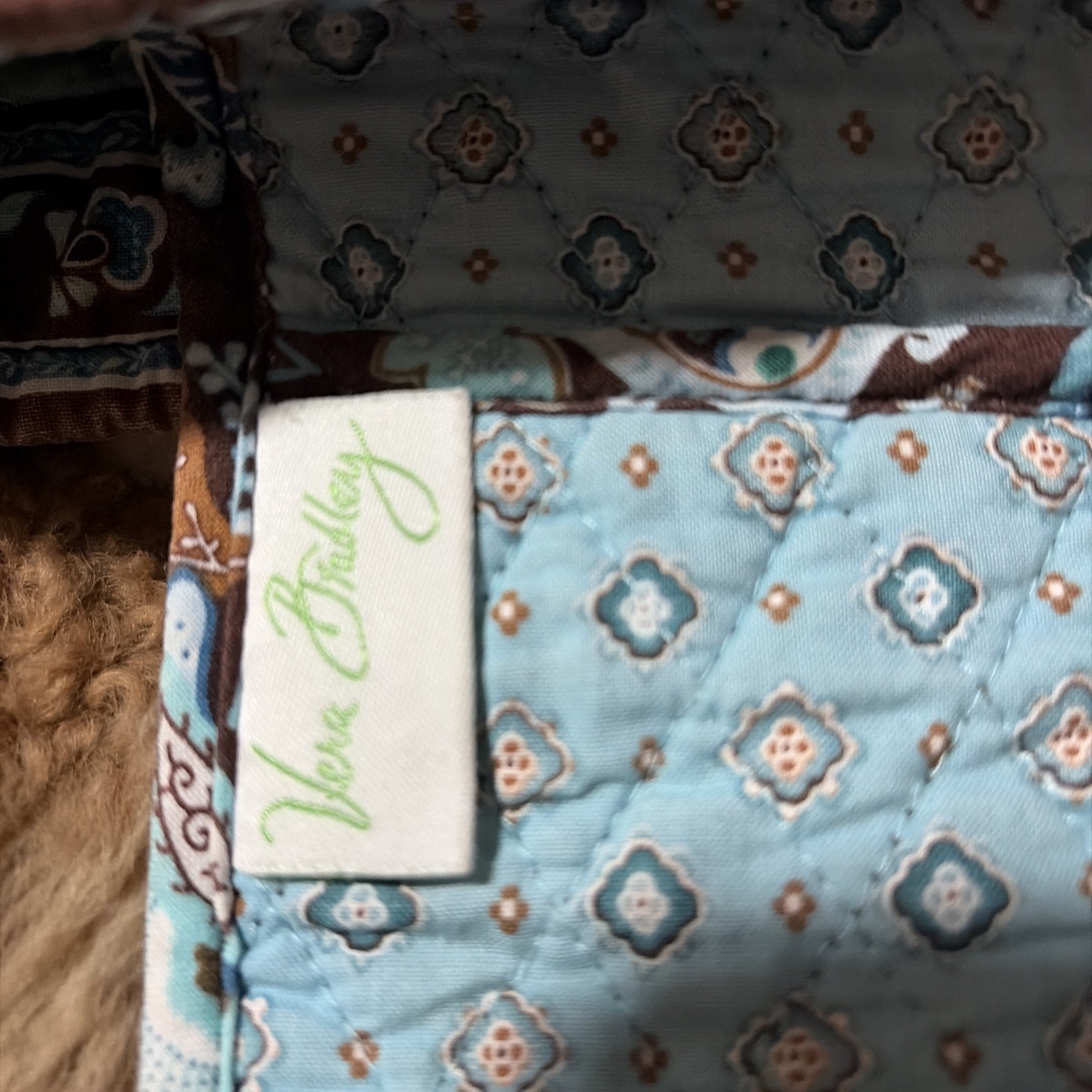 Vera Bradley Java Blue Quilt Bag - image 4
