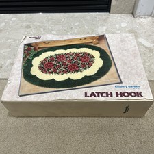 Caron WonderArt Latch Hook Rug Kit Country Garden Roses 34 x 50 New 4495