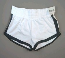 Women s DSG Mesh Stride High-Rise White Shorts Pure White Size M Brief Lined