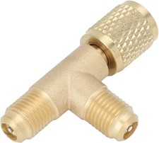 1/4in Valve Quick Coupler Tee Adapter, Quick Coupler Access Tee Vacuum Tee Adapt