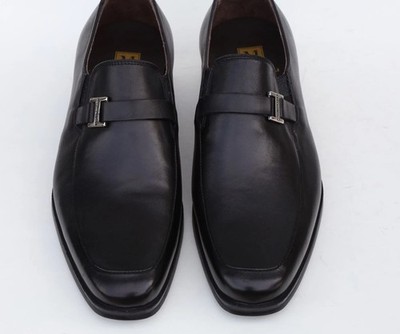 Bruno Magli Pivetto Apron Toe Buckle Bit Loafers Size 8.5 in  display picture 2