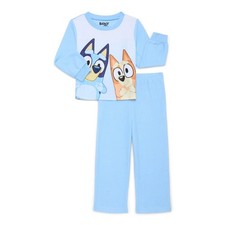 Bluey Bingo Toddler Size 2T Flannel Long Sleeve Top Pajama Set 2 Piece NEW